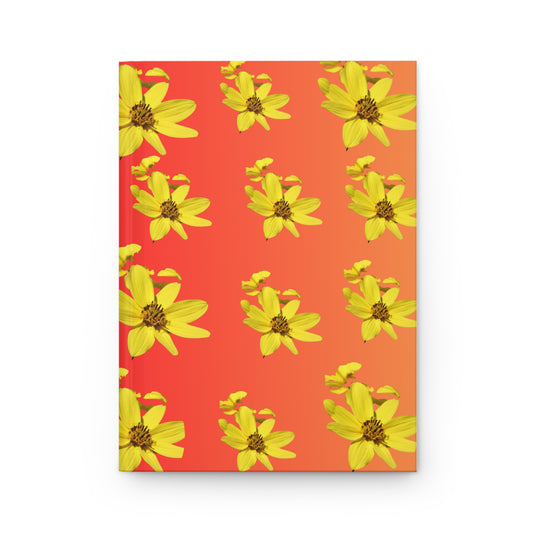 Sunflowers at Sunset Hardcover Journal — Bright Floral Notebook
