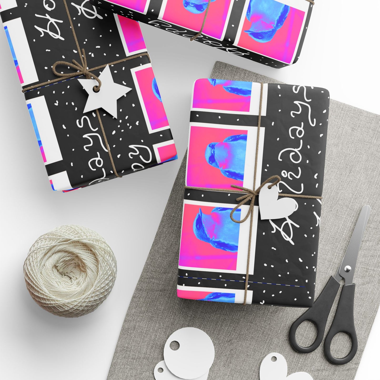 Tony the Tree Swallow Happy Holidays Wrapping Paper