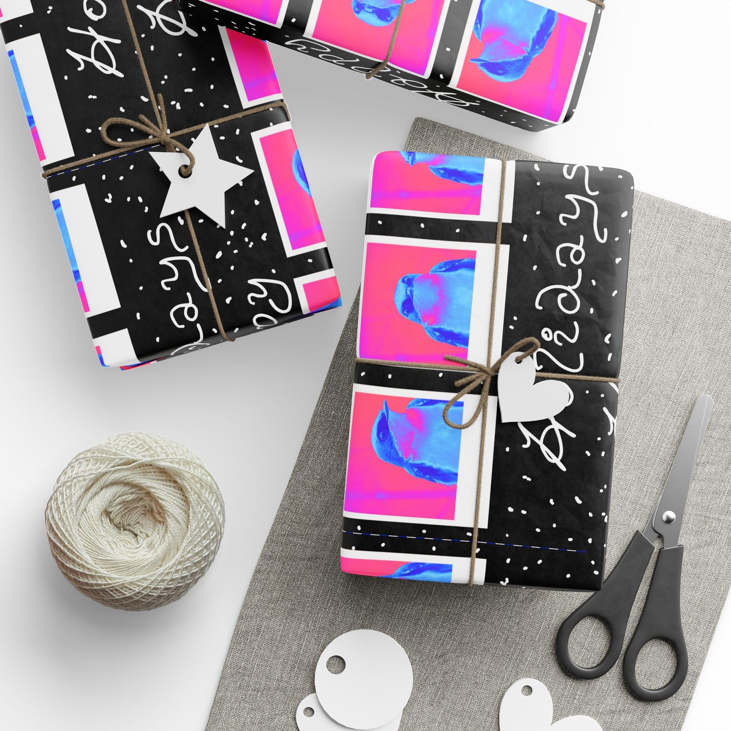 Tony the Tree Swallow Happy Holidays Wrapping Paper