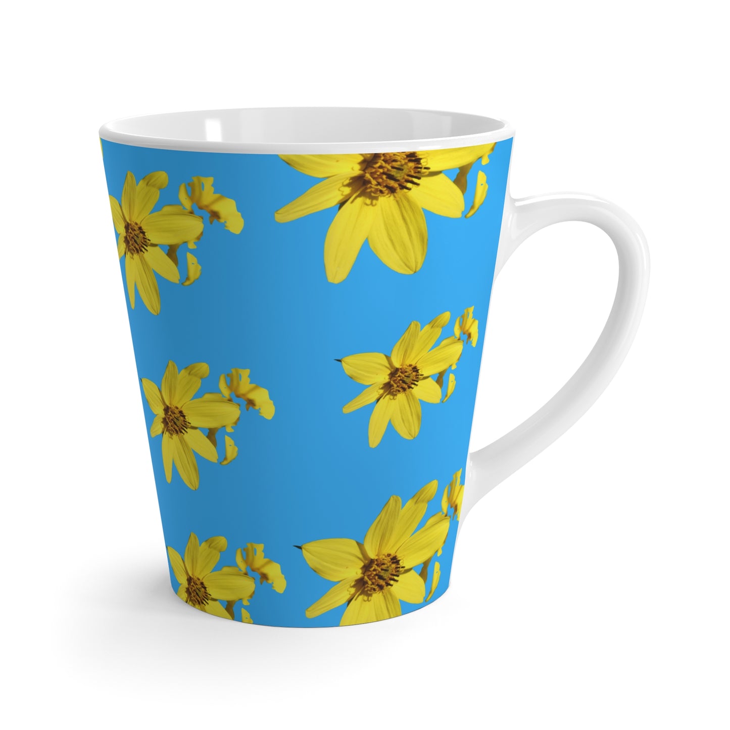 Sunflowers in the Sky-Vibrant Floral Latte Mug
