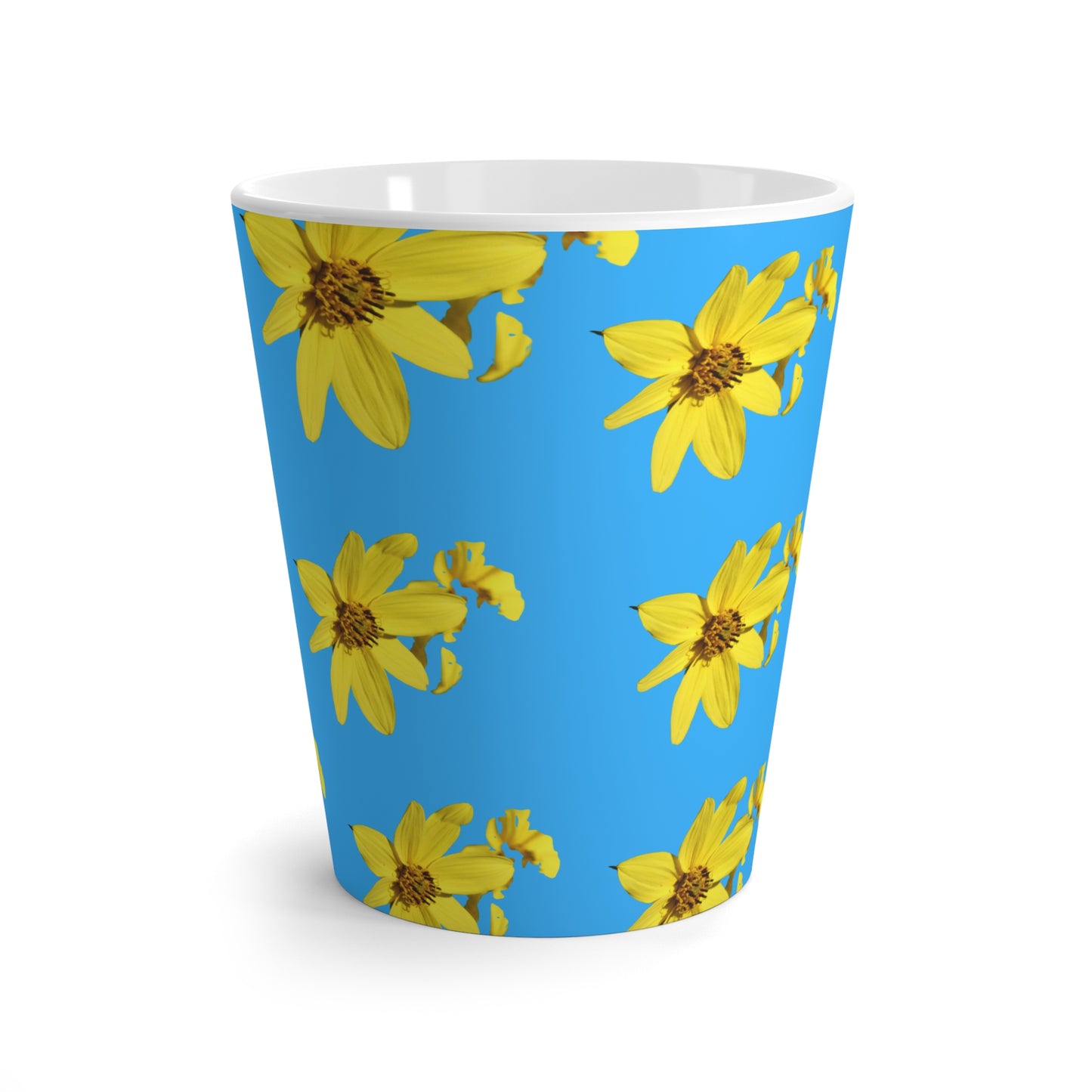 Sunflowers in the Sky-Vibrant Floral Latte Mug